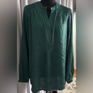 Molly Braken green top. New with tags but has a small blemish (pic 4) Size large